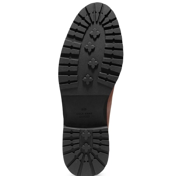 NWT Cole Haan Greenwich waterproof Chelsea bootie in chestnut leather, size 11B - Picture 10 of 12